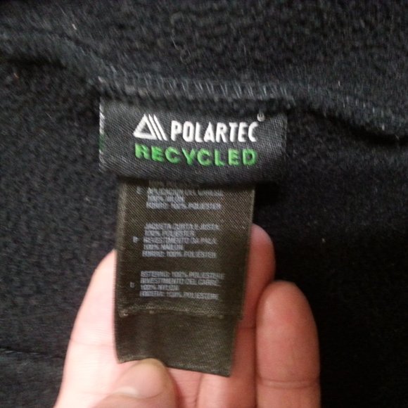 The North Face Jacket Fleece Polartek Women's Medium  Black/ Gray /Charcoal - Picture 16 of 16